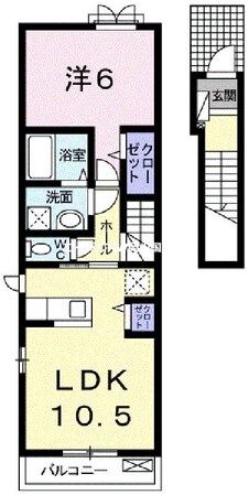 カーサ　ヴィオラ　２の物件間取画像